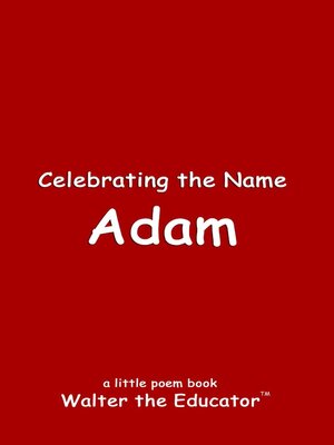 cover image of Celebrating the Name Adam